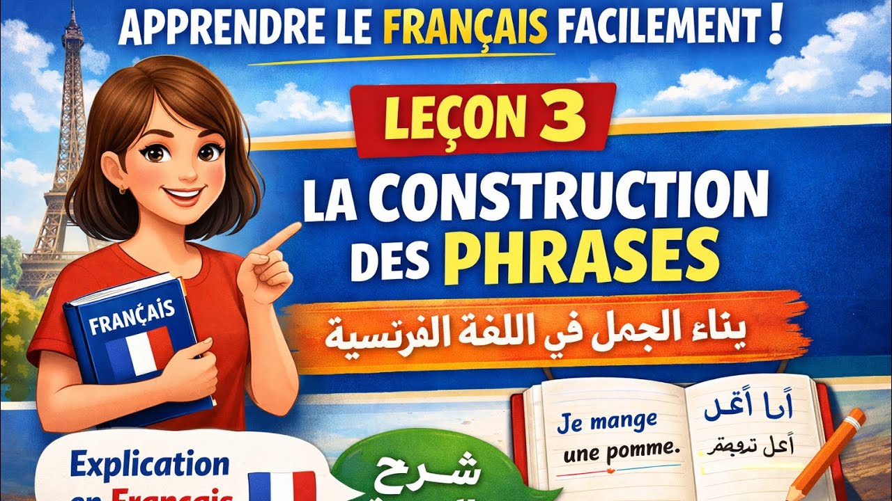 Apprendre le français facilement – Leçon 3 : La construction des phrases تكوين الجمل 