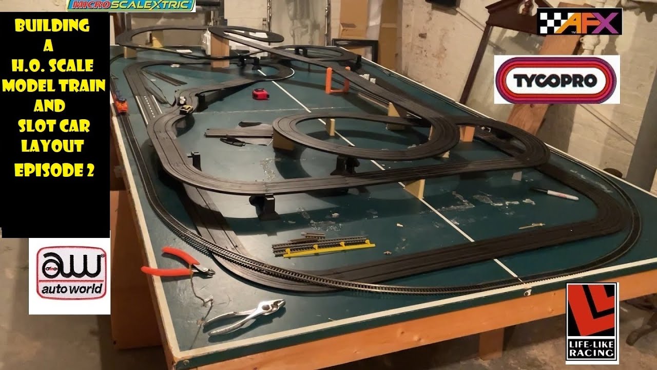 Building a Model Railroad and Slot Car Layout Episode 2