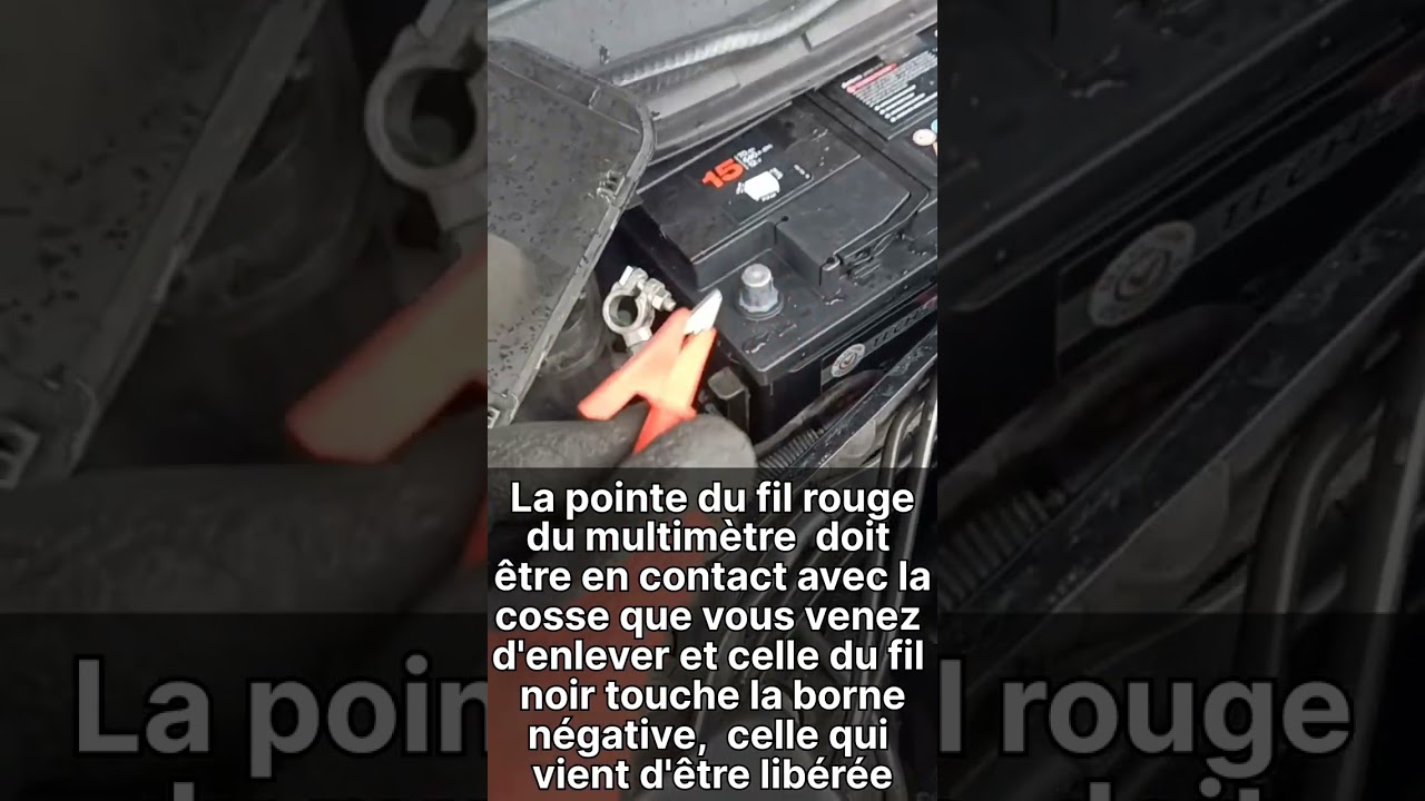 comment repérer un courant de fuite sur une batterie.#electric #fuitecourant #courants_électrique