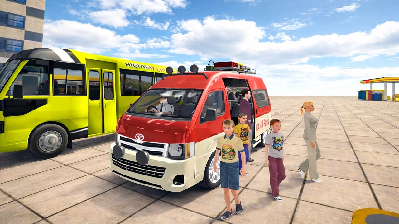 Realistic Mini Bus Driving Simulator 3D - City Bus Driving Games - Android Gameplay