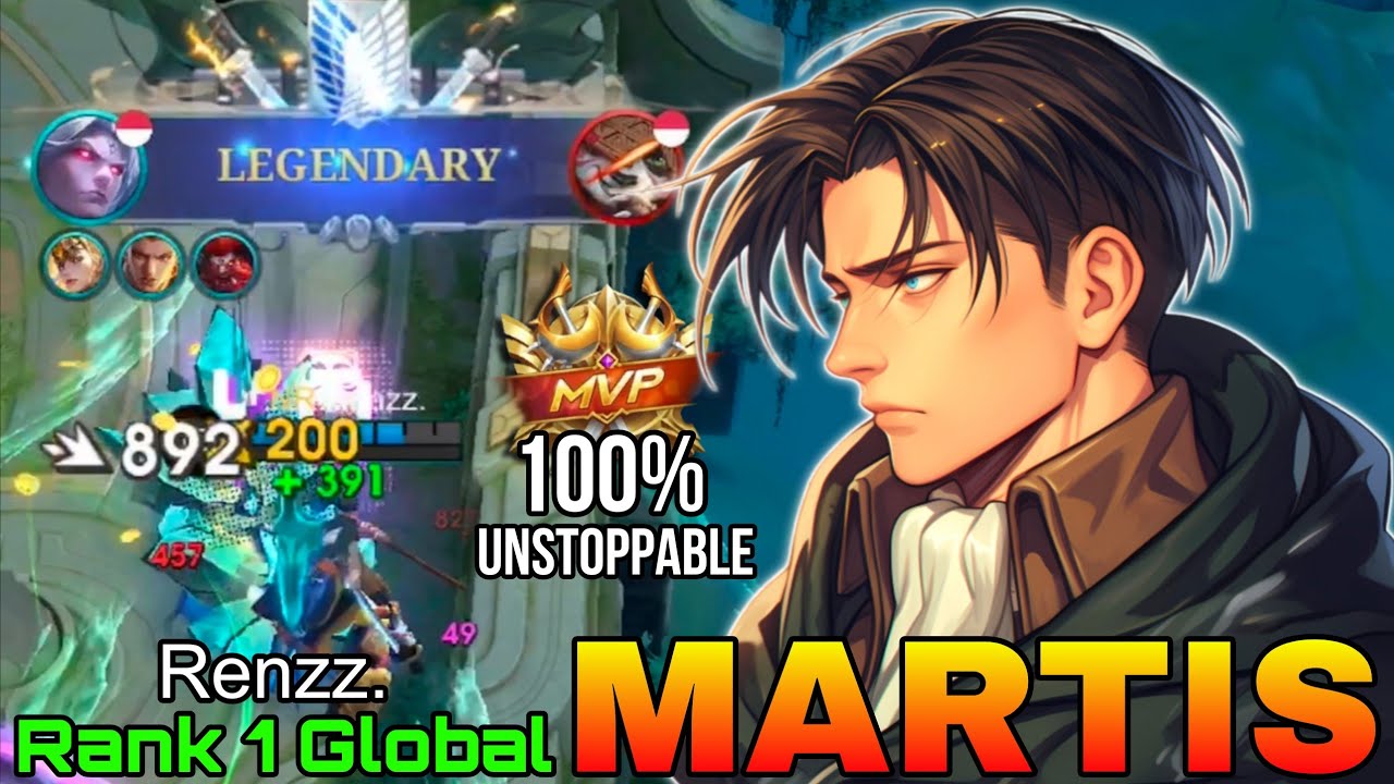 UNSTOPPABLE Martis Insane 7,900+ Matches - Top 1 Global Martis by Renzz. - Mobile Legends
