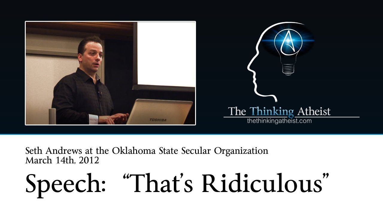 Seth Andrews (host of The Thinking Atheist) at the Oklahoma State Secular Organization