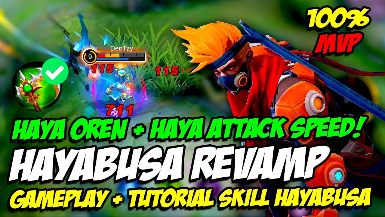 TUTORIAL HAYABUSA REVAMP | SKIN HAYA OREN REVAMP + HAYABUSA ATTACK SPEED! GAMEPLAY HAYABUSA REVAMP
