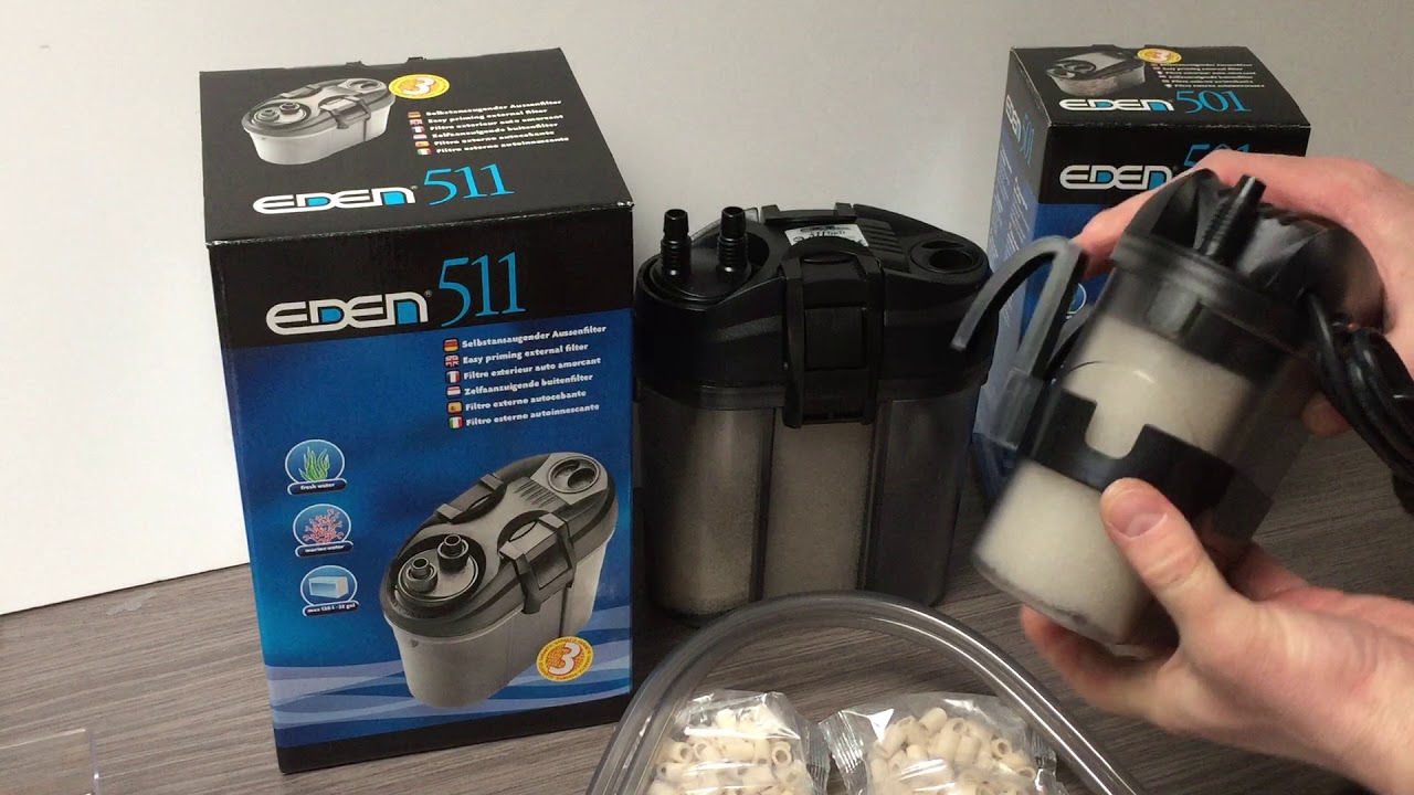 Filtre extérieur Eden (aquariums max 120l) compact et pas cher