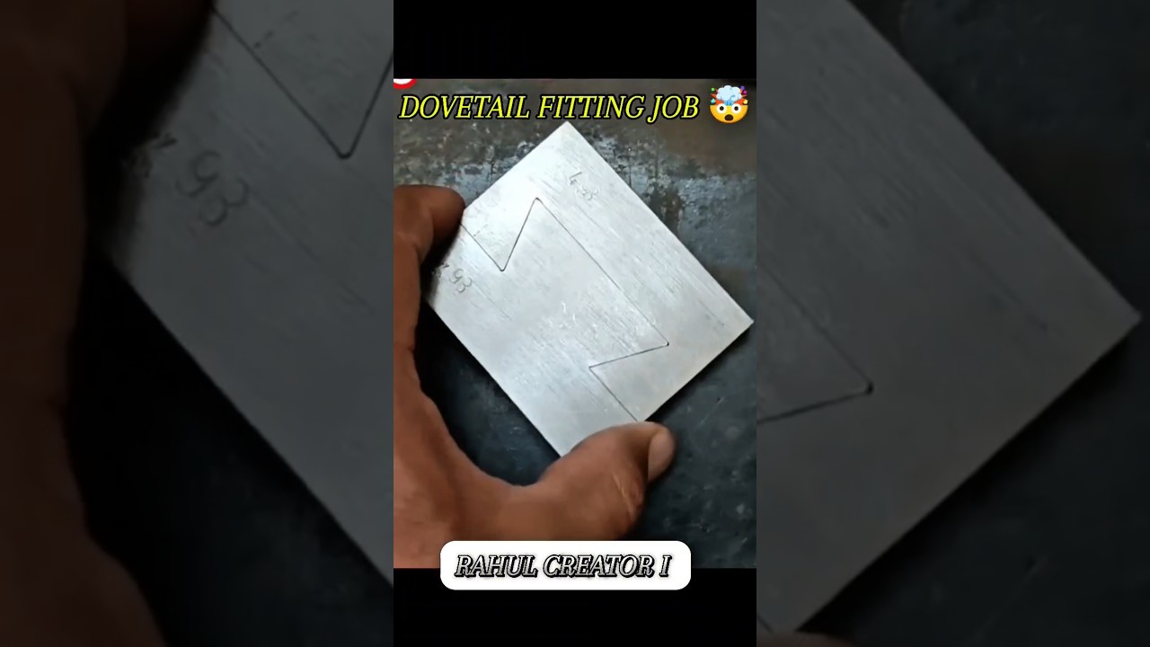 DOVETAIL FITTING JOB 🤯 | ITI FITTER PRACTICAL 🔥15 SEC 🎯 | #iti #fitter #practical #fitting #foryou