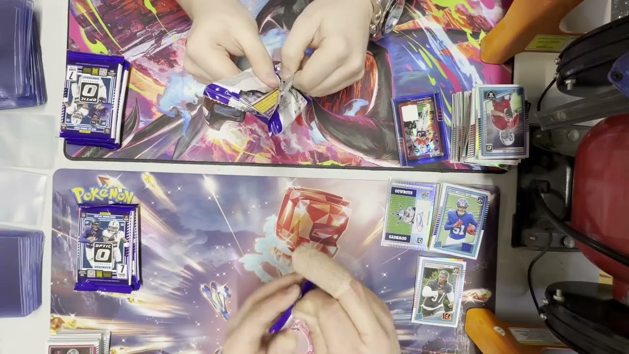 First Video! Opening Four Donruss Optic Mega Boxes! 🏈