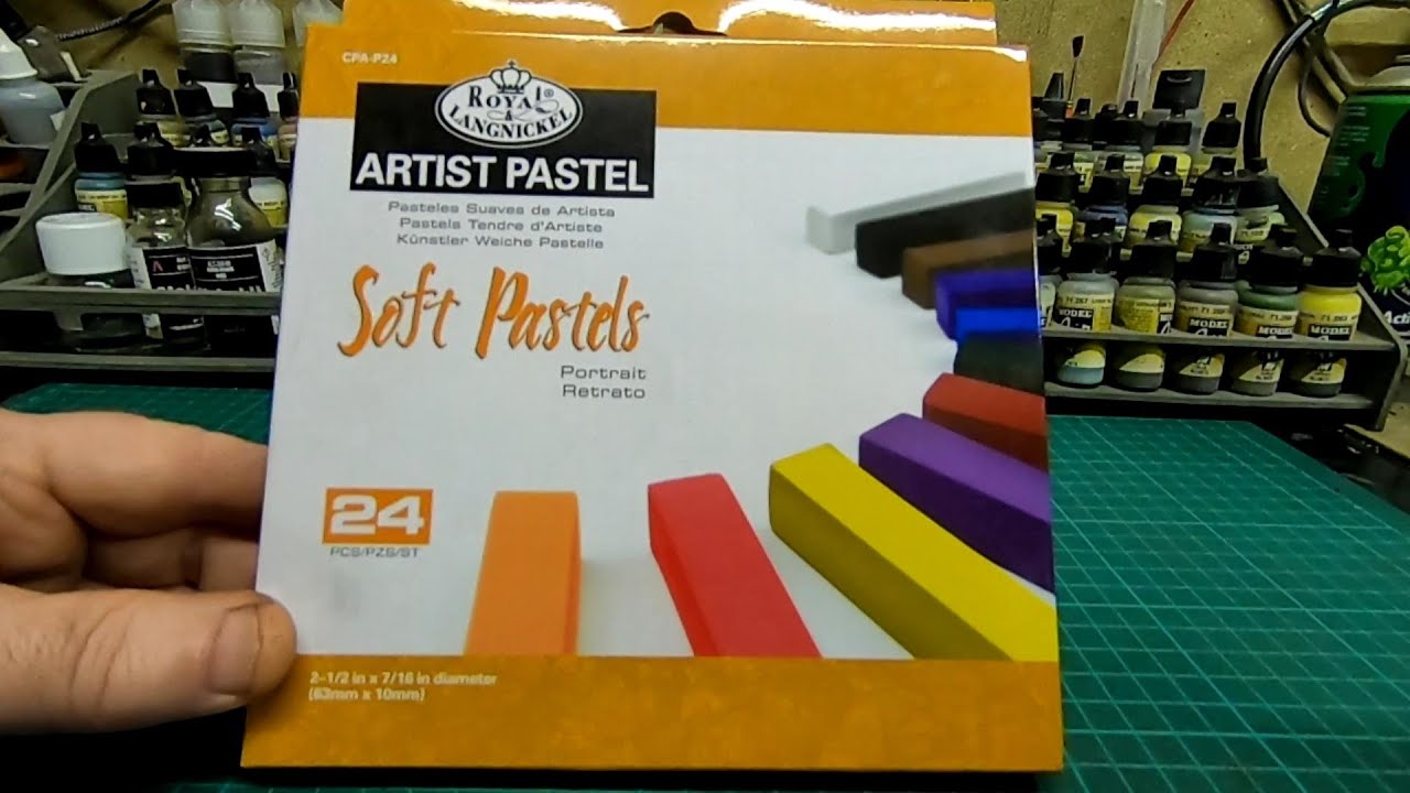 Soft Artist Pastels For Weathering Models.