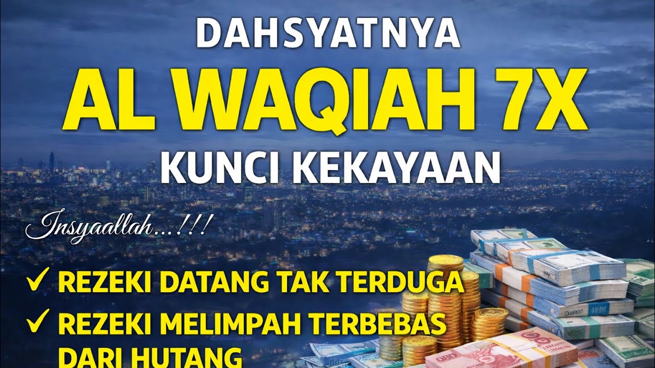 DIJAMIN !! Rziqi Mengalir Deras Berkah Al Waqiah