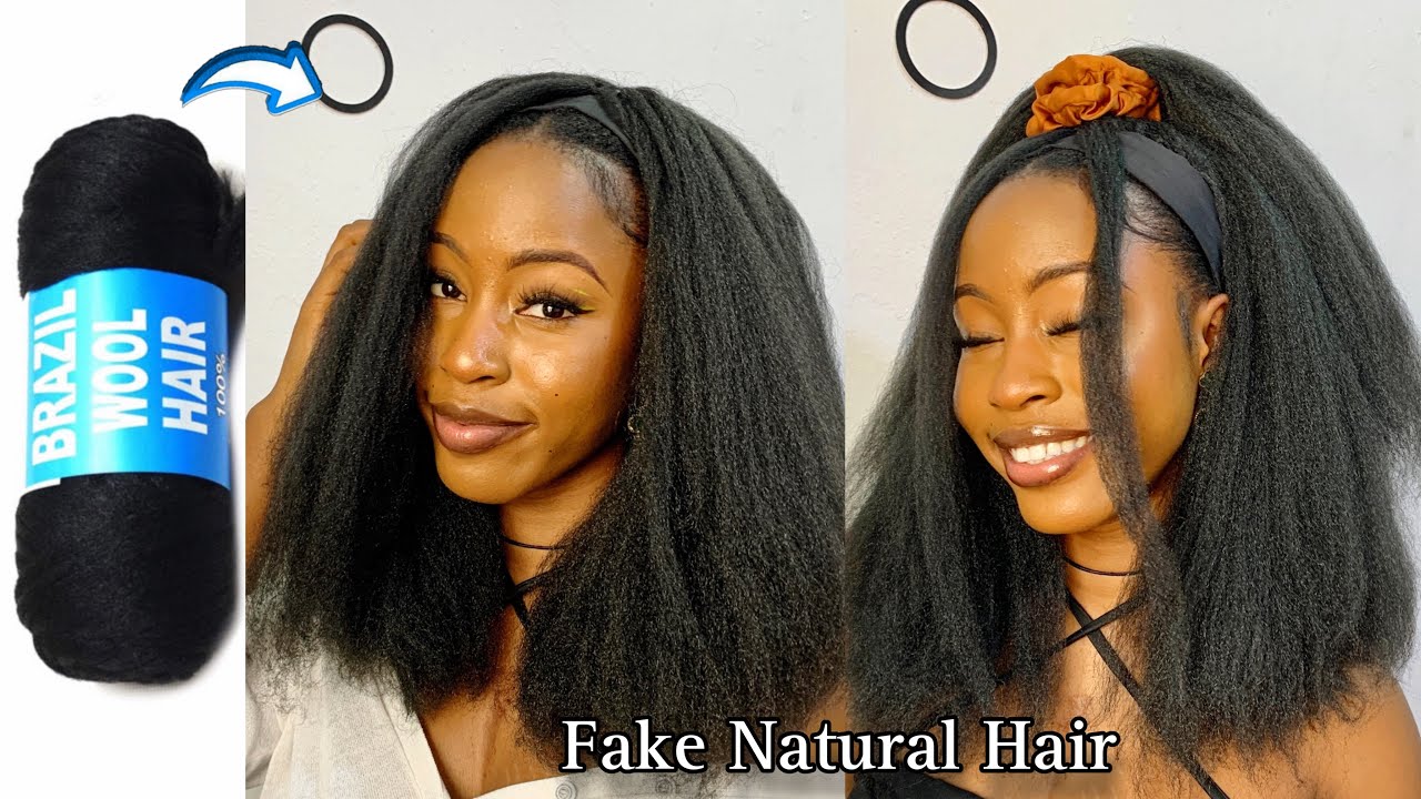 🔥Mind Blowing😲 Brazilian wool grew my hair | Fake Natural using wool