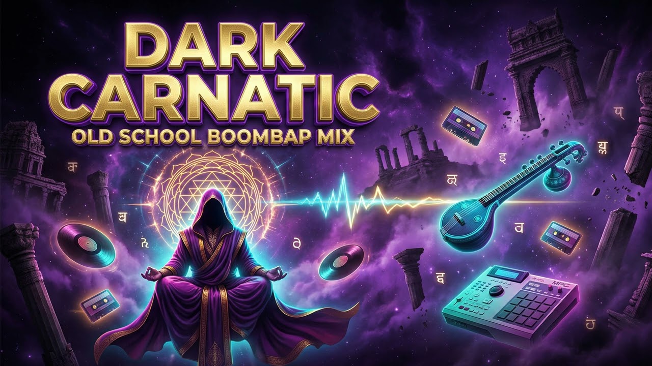 Dark Carnatic Boom Bap Vol.05 – Sacred Pulse | 1 Hour Indian Fusion x 90s Boom Bap