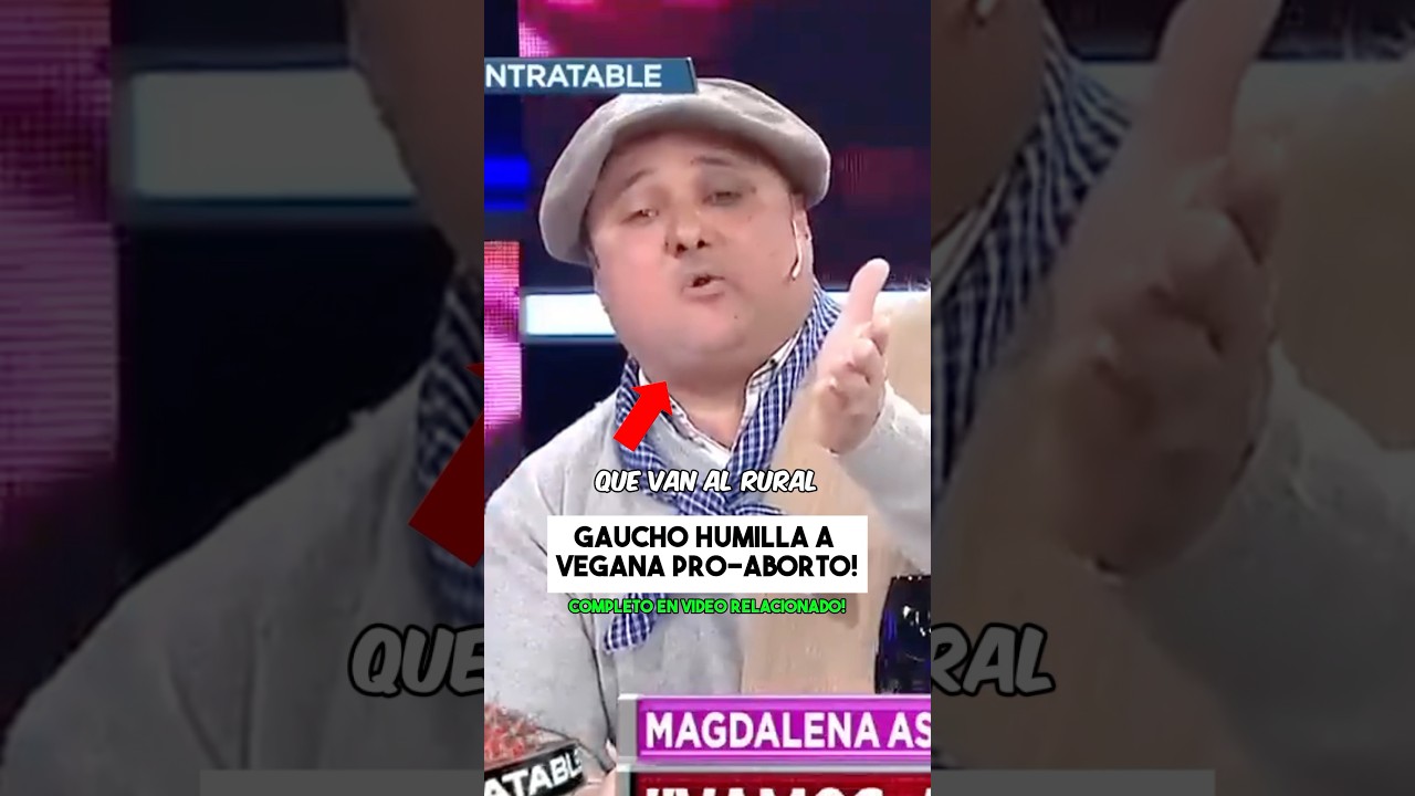 Gaucho HUMILLA a Vegana FEMINISTA! 🐐