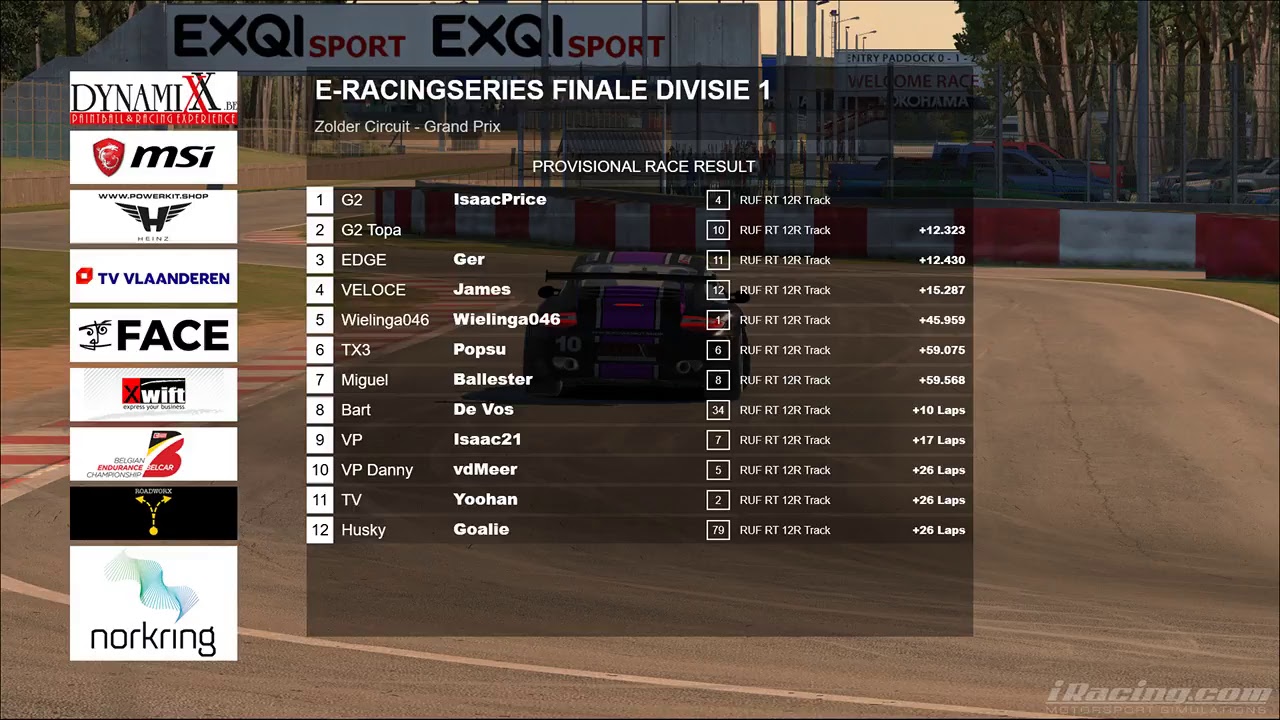 Live stream eRacing Series