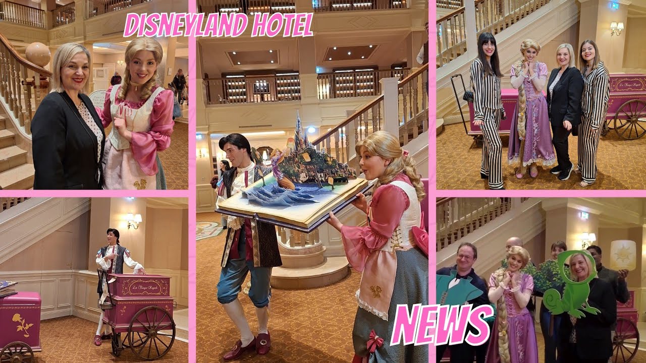 NEWS DISNEYLAND PARIS | RE-OPENING DISNEYLAND HOTEL 2024 | LOBBY SHOW WITH PRINCESS