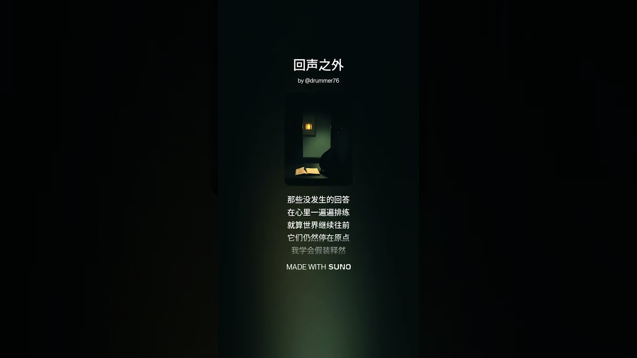 《回声之外》词：维聪 | 曲：洋葱人 | 编曲：Suno | 歌手：陌生人