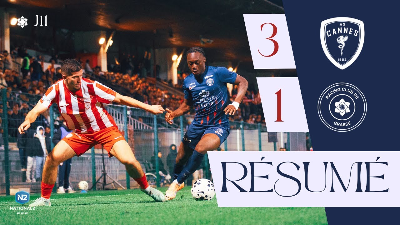 R&eacute;sum&eacute; - AS CANNES - RC GRASSE (3-1)