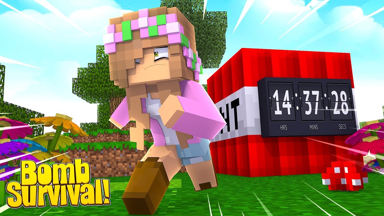 CAN LITTLE KELLY OUTRUN THE BOMB??! ! Minecraft Little Kelly