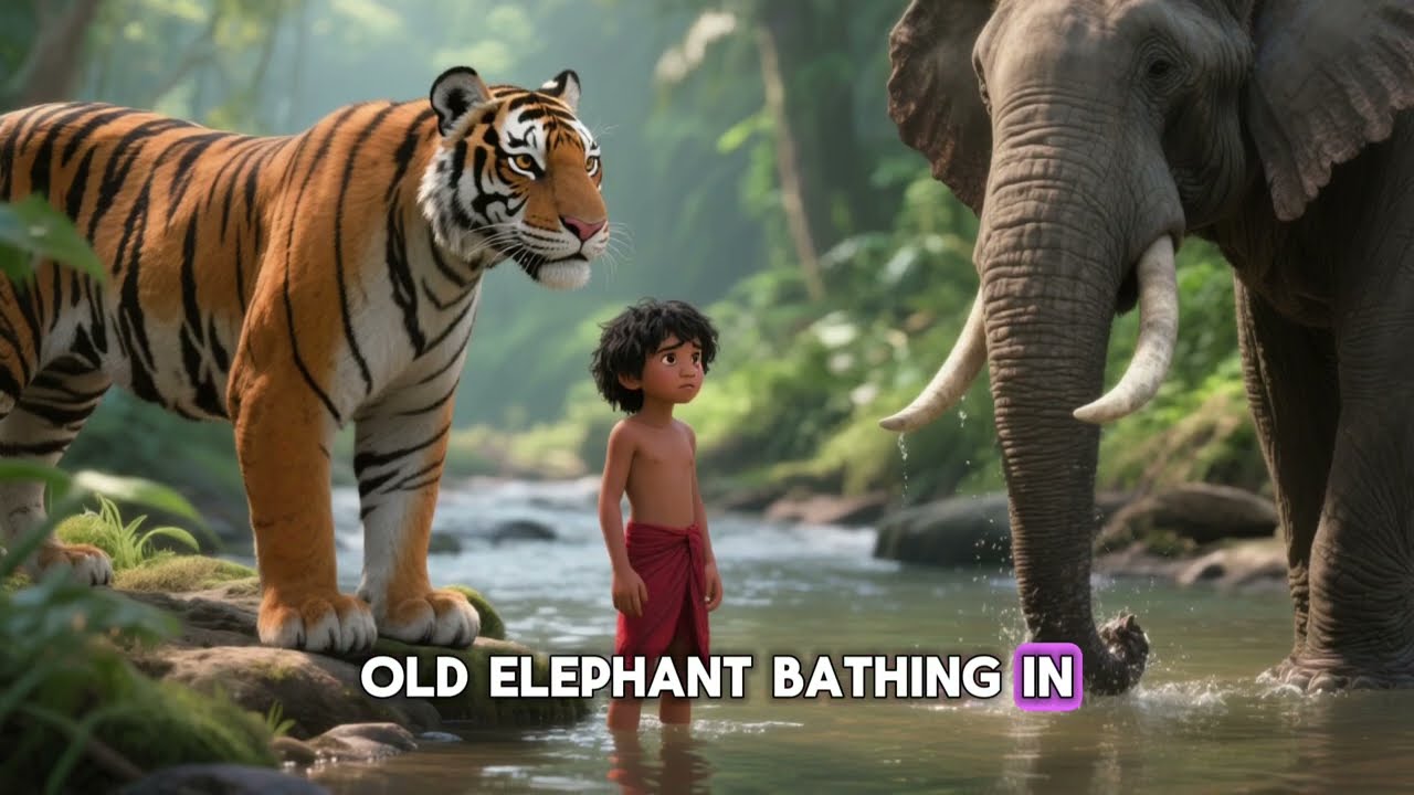 The Jungle Book Mowgli and The Tiger 4K Bedtime Stories for Kids in English #cartoon #tiger #kids
