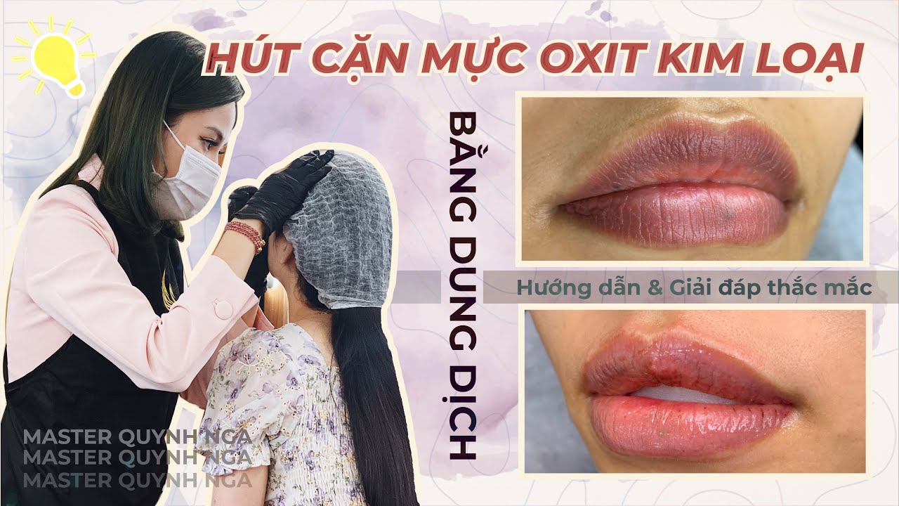 Hướng dẫn hút mực lắng cặn Oxit kim loại bằng dung dịch [Học phun xăm online]