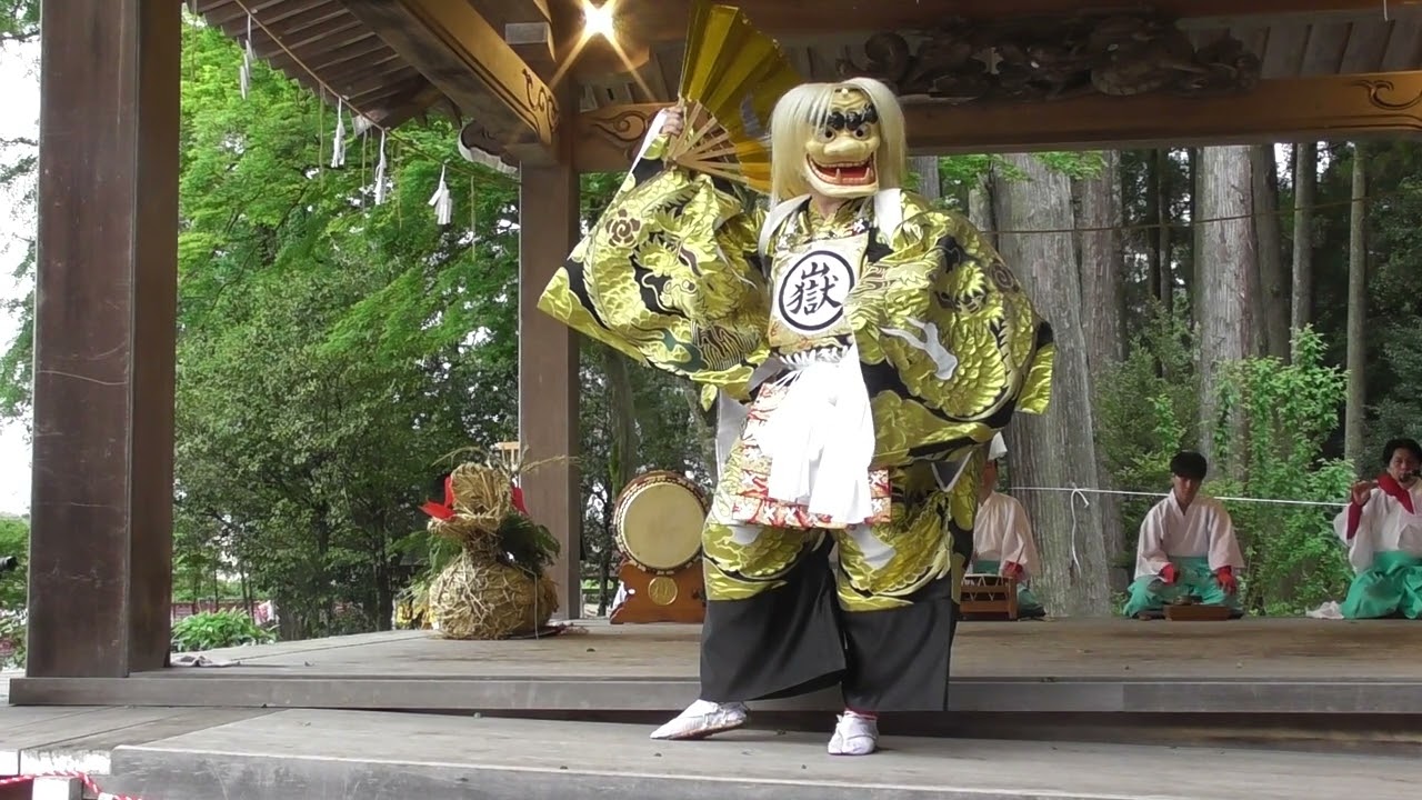 御嶽神楽奉納神楽　西寒多神社藤まつり『八雲払』『大神』