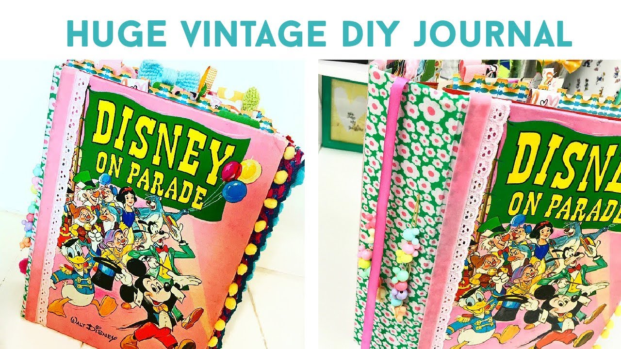 HOW TO MAKE JUNK JOURNAL | Using A Huge Vintage Book | DIY Tutorial & Flip Final Through