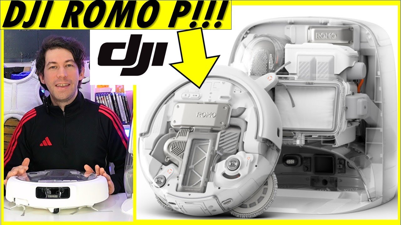 DJI Romo P: Обзор и тестирование первого робота-пылесоса от DJI с навигацией дрона!