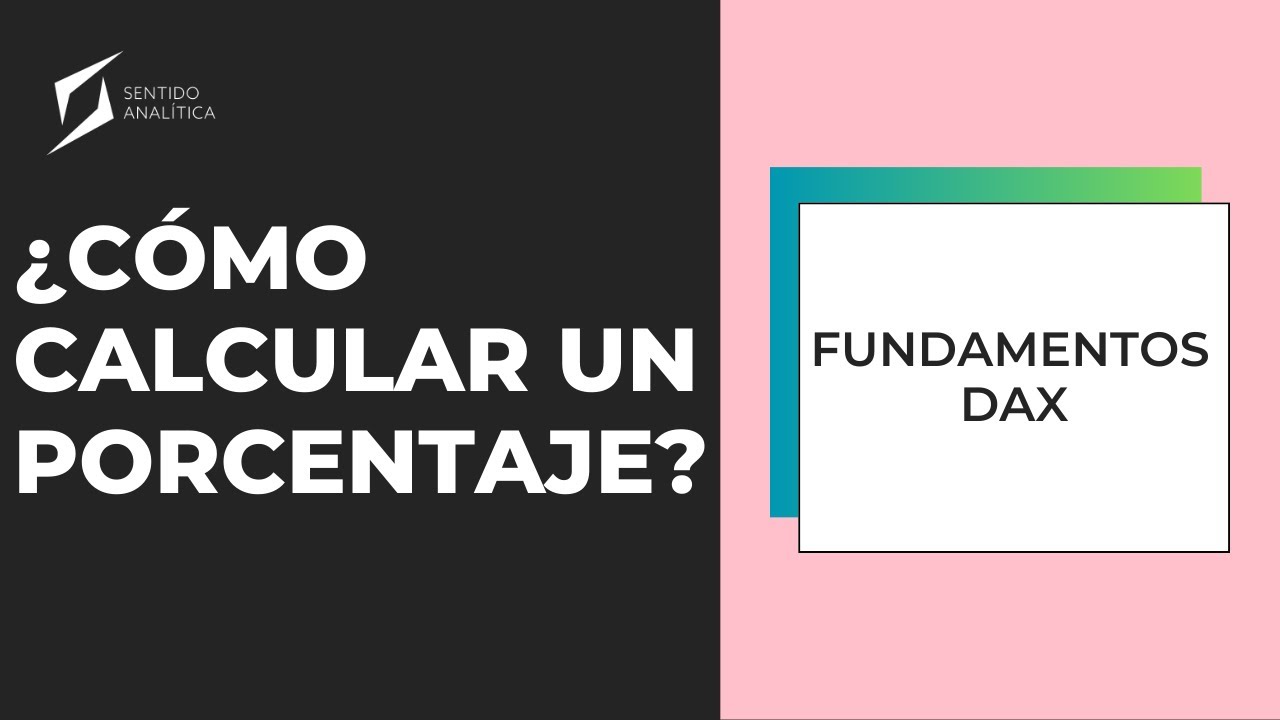 ¿Cómo calcular porcentajes en Power BI Desktop?