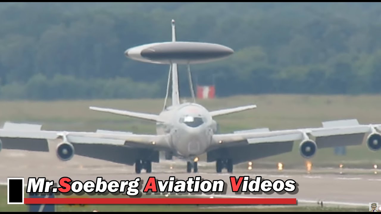 Boeing E3A AWACS, 'LX-N90456', Arrival Geilenkirchen