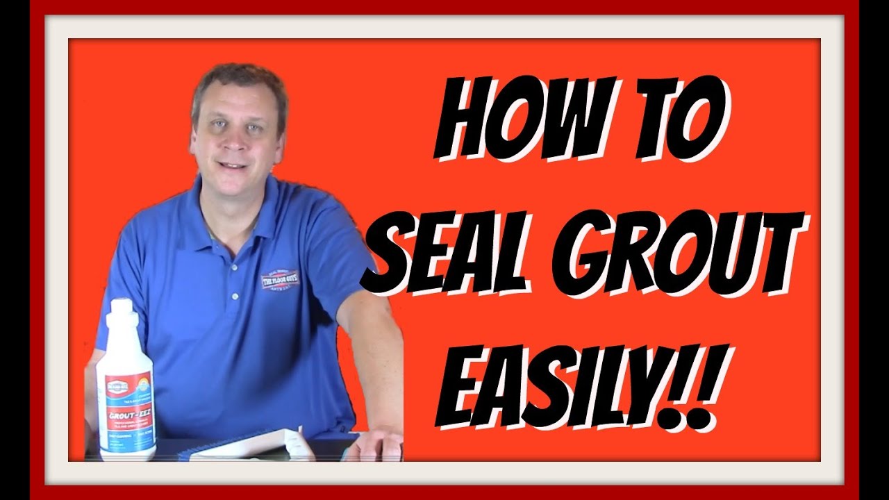 How To Seal Your Grout Without Getting On Your Hands And Knees!!
