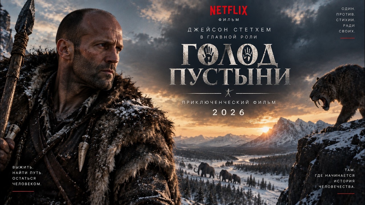 Приключенческий фильм 2026! Холод и хищники не смогли сломить его волю к жизни - новые фильмы 2026