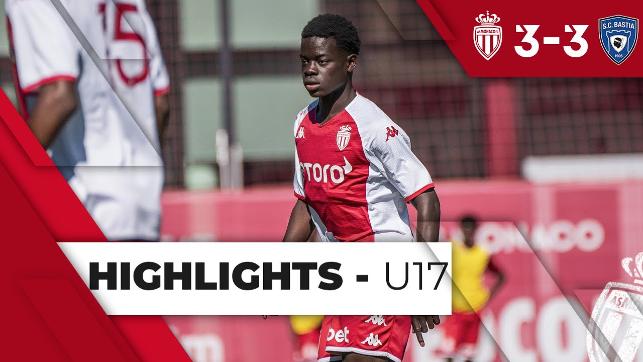 AS Monaco  3 - 3 SC Bastia - U17 - 26ème Journée