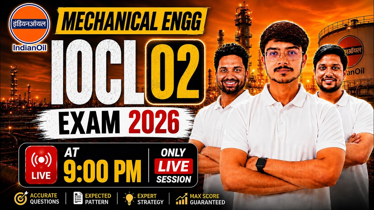 IOCL Exam 2026 Mechanical Engg 02 | IOCL Exam Preparation  IOCL Mechanical Exam