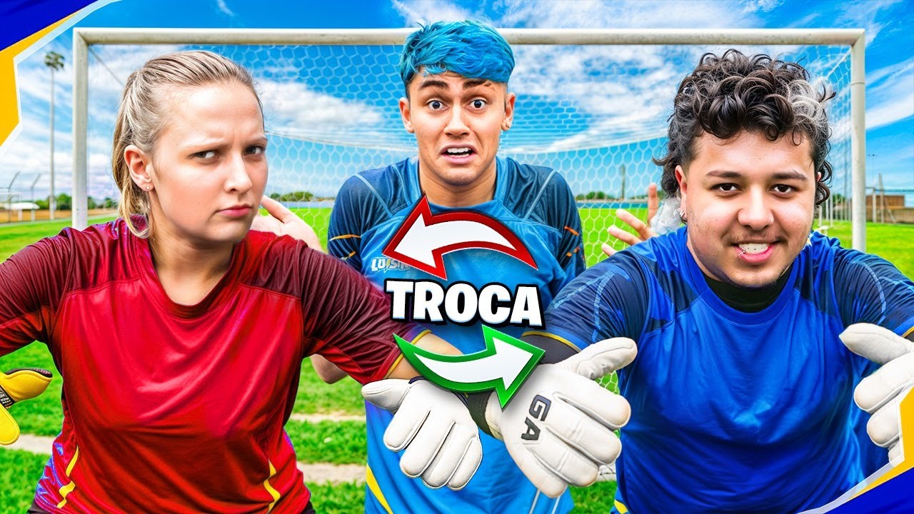 TOMOU GOL, TROCA O GOLEIRO! *quem ficou mais tempo no gol?