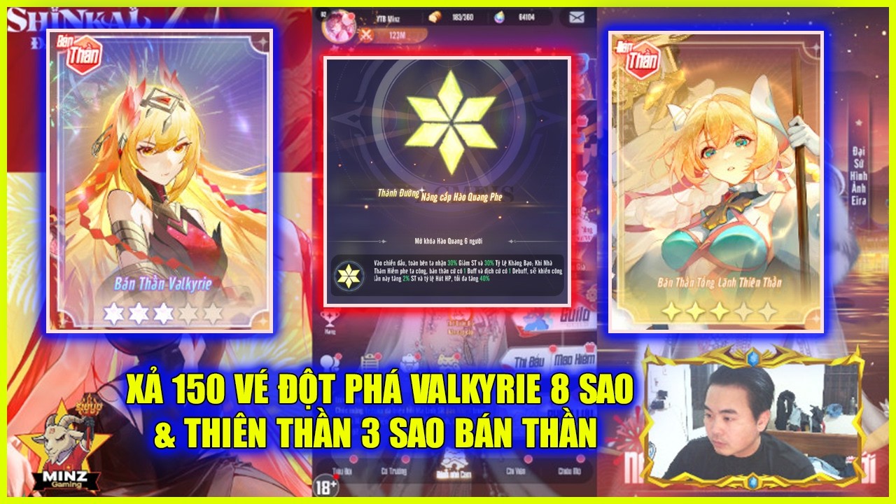 🔥 SHINKAI IMPACT #51: XẢ 150 VÉ ĐỘT PHÁ VALKYRIE 8 SAO & THIÊN THẦN 3 SAO BÁN THẦN 💥