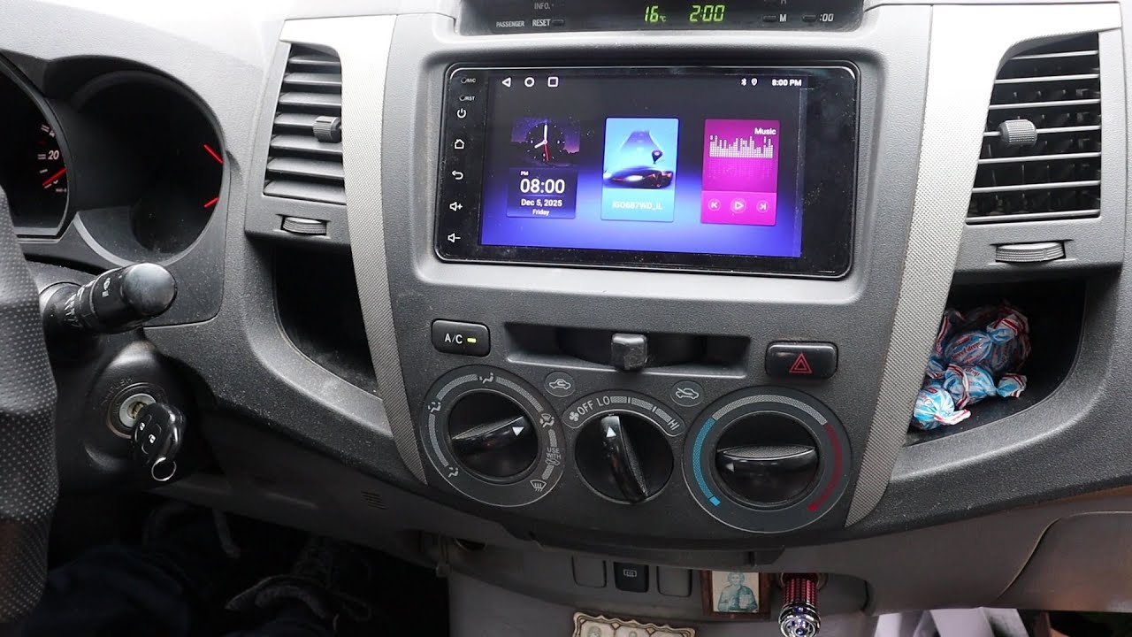 Toyota Hilux 2007-2015  Instalación de radio Android y CarPlay  Detallado paso a paso