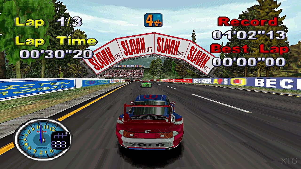All-Star Racing PS1 Gameplay HD (Beetle PSX HW)