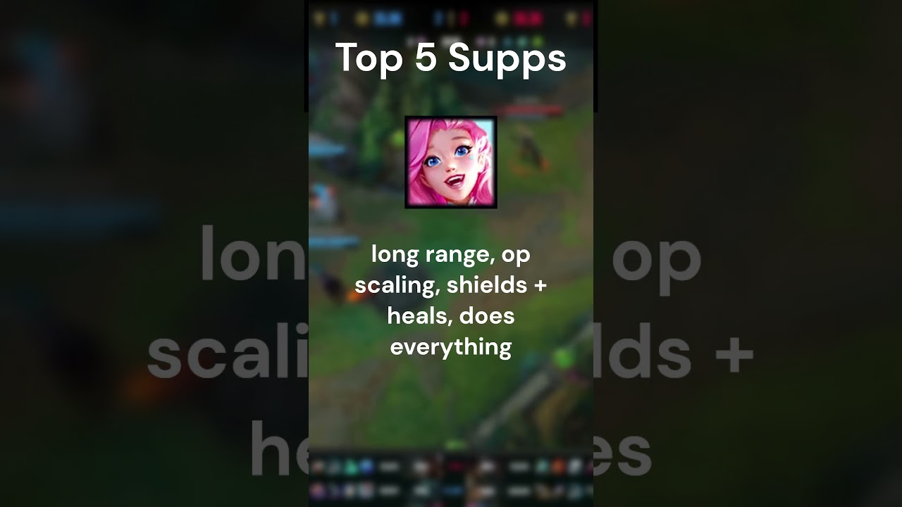TOP 5 SUPPORTS FOR COMPETITIVE PLAY #leagueoflegends #support #competitive