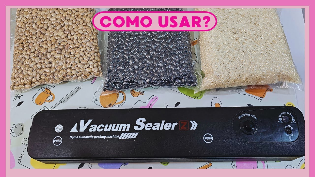 COMO USAR SELADORA A VÁCUO? | Passo a passo - seladora Vacuum Sealer #organização