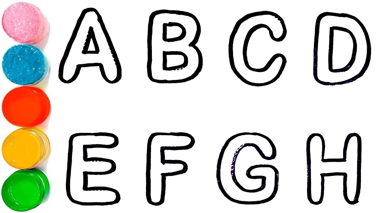 Alphabet Phonics Song // Drawing Capital Letter Alphabet A to Z for Beginners // ABC for Kids