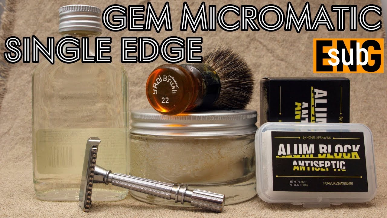 Vintage Gem Micromatic, Yaqi 22мм Sagrada Familia, RazoRock Unlabeled Project | Бритьё с HomeLike