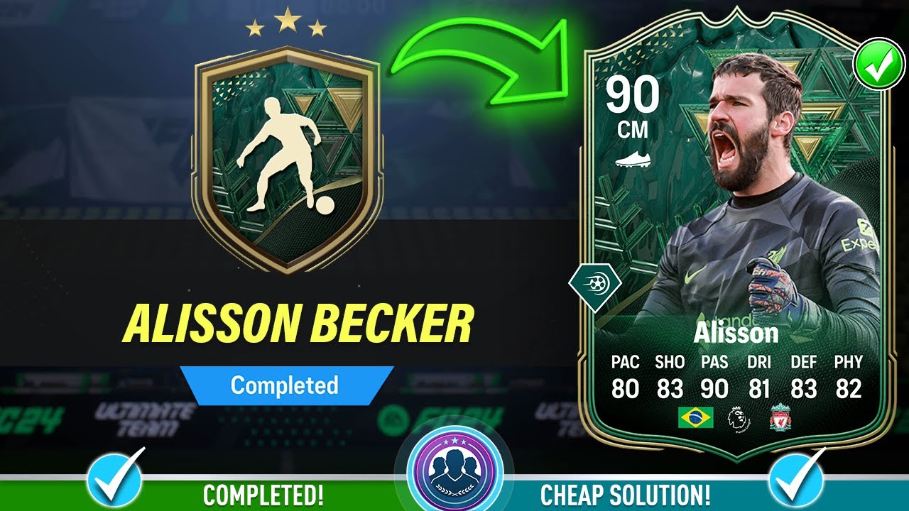 90 Winter Wildcards Alisson Becker SBC Completed - Cheap Solution & Tips - FC 24