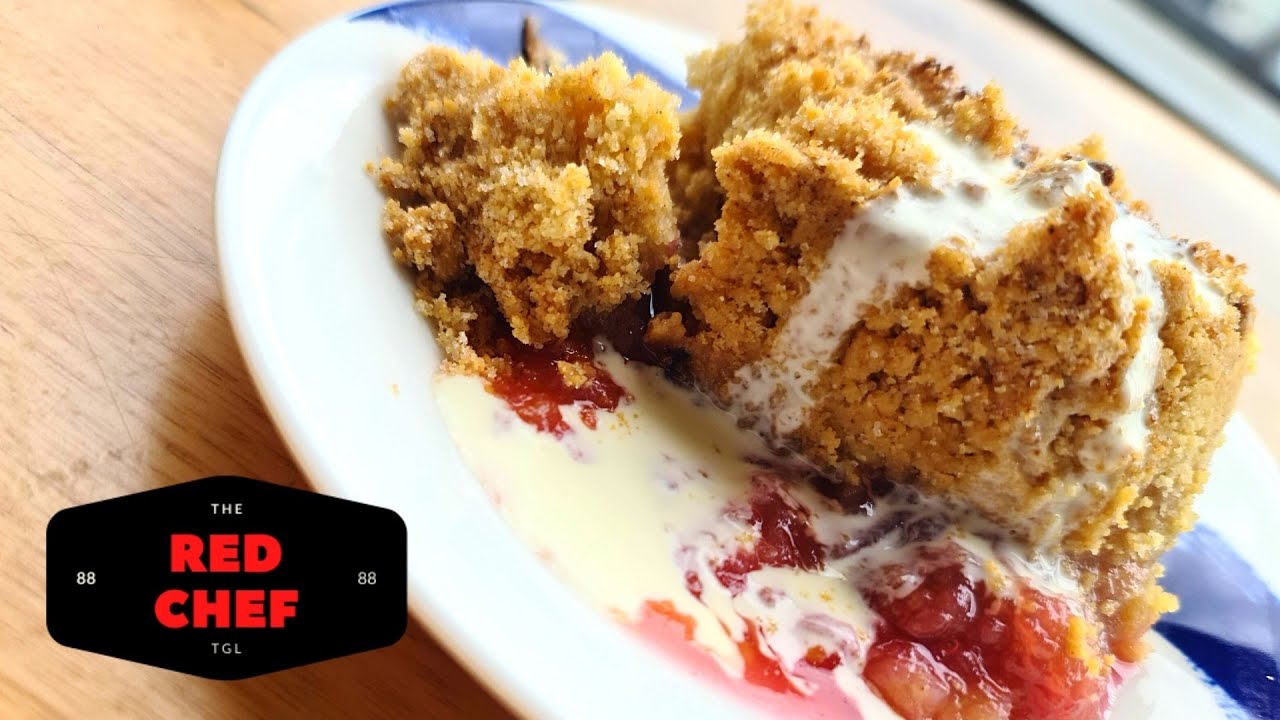 The Best Apple and Rhubarb Crumble