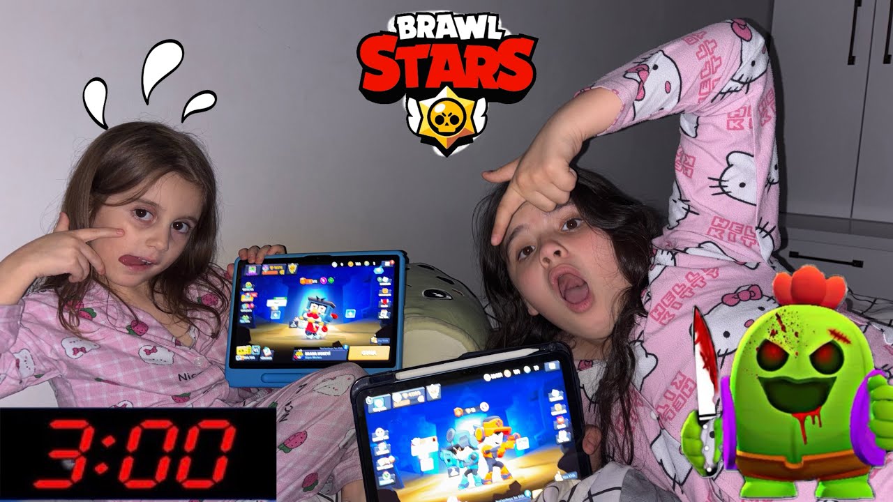 GECE 3’TE BRAWL STARS OYNADIK!! KÖTÜ KEHANET PEŞİMİZİ BIRAKTI MI?! 