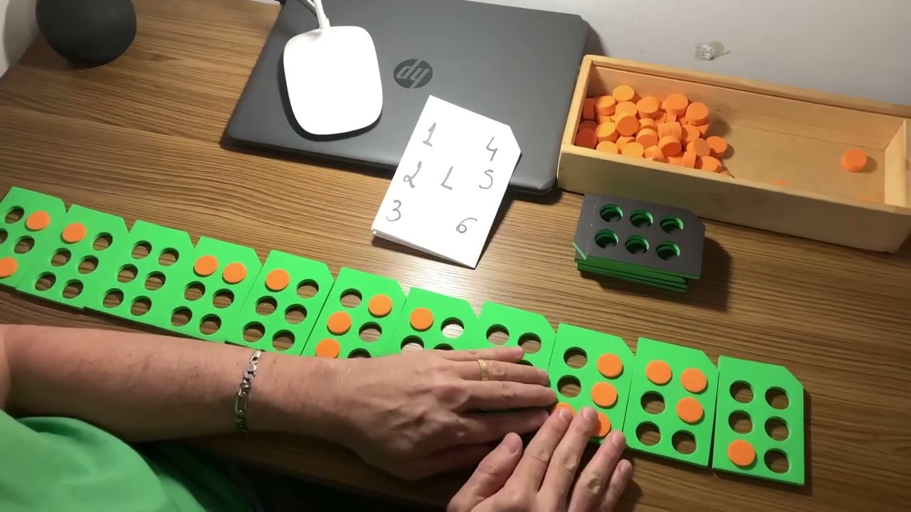 Aprenda o Braille - aulas 7 e 8 - frases com números e letras maiúsculas