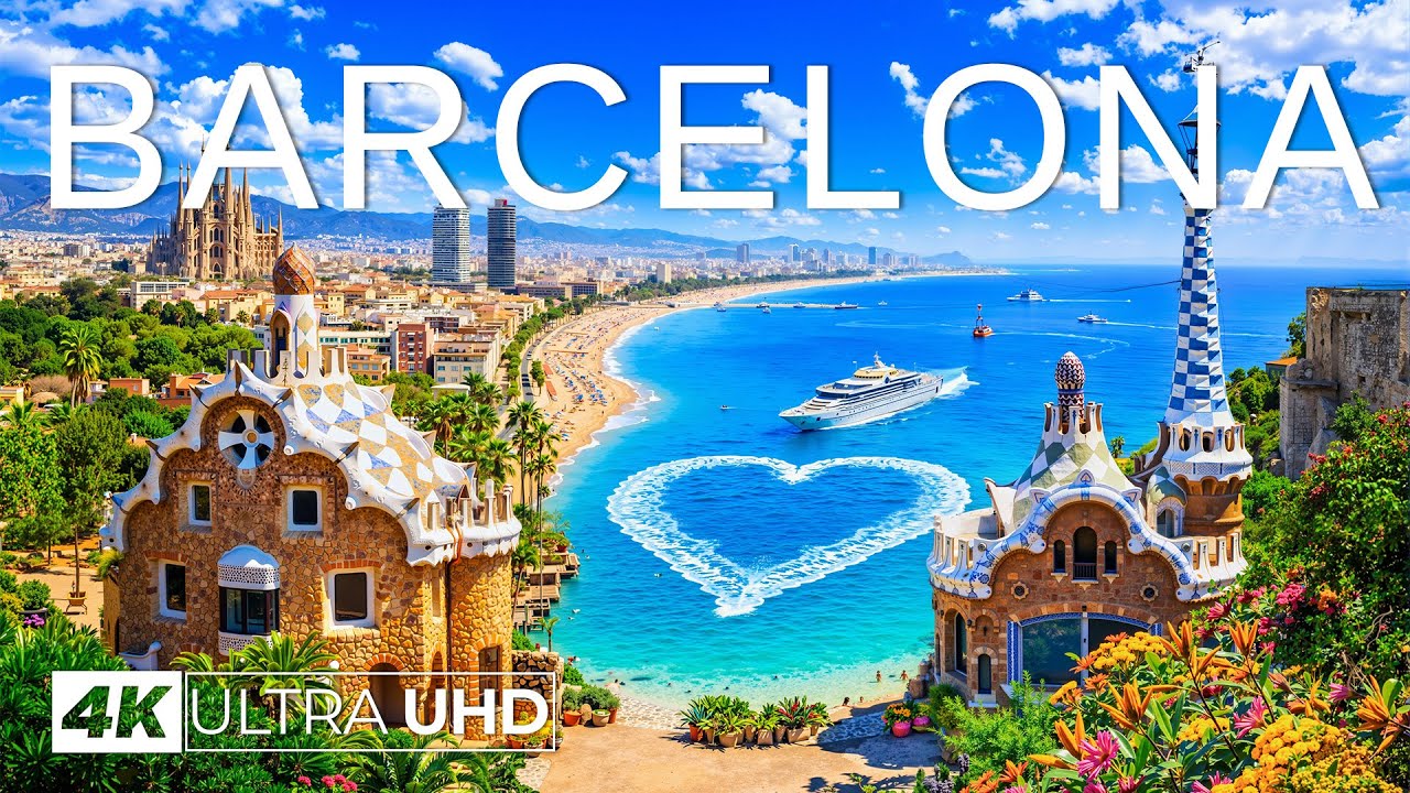 [4K] Barcelona 2026 🇪🇸 Gaudí’s Masterpieces, Bustling Boulevards & Coastal Charm Aerial Views