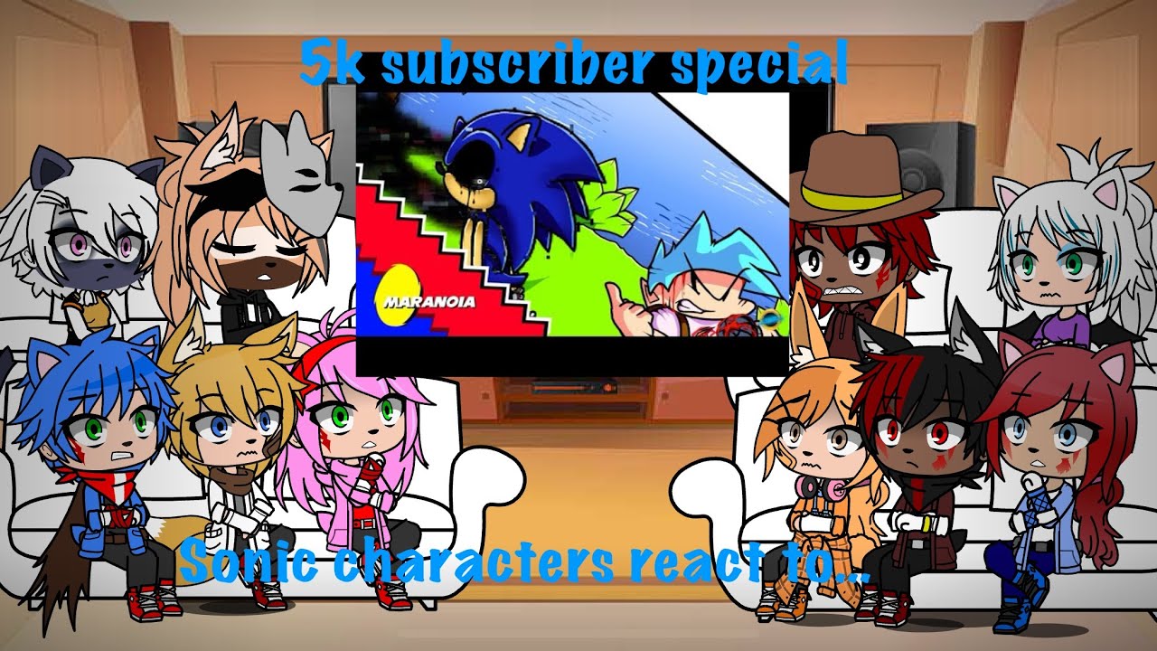 Sonic characters react to MARANOIA (5k subscriber special)