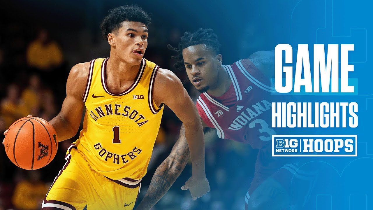 Indiana at Minnesota | HIGHLIGHTS | Big Ten Men's Basketball | 12/03/2025