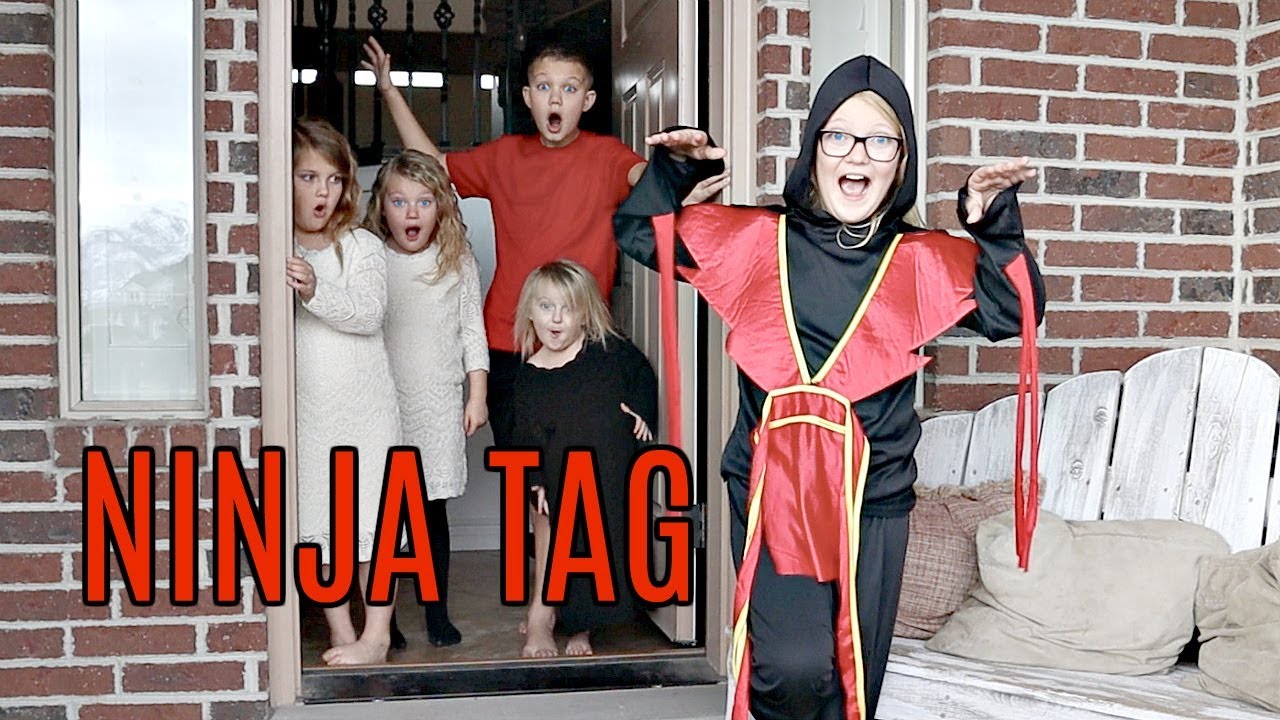NINJA TAG in our House!