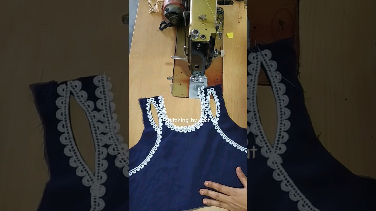 Instagram viral double neck cutting and stitching/#shorts#design