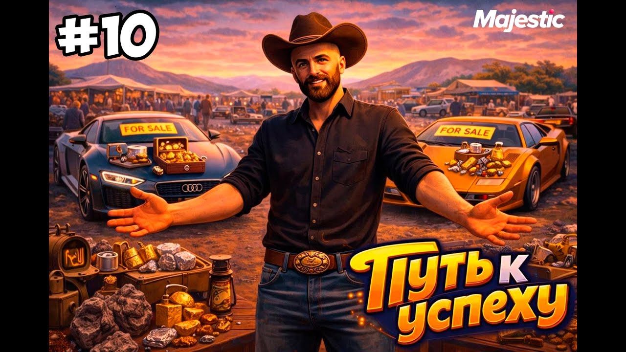 УСТРОИЛ БАРАХОЛКУ НА MAJESTIC RP | ПУТЬ К УСПЕХУ #10