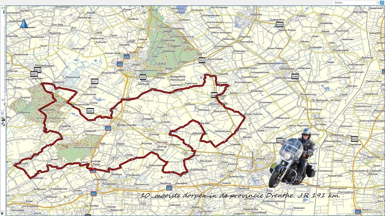 10  mooiste dorpen in de provincie Drenthe. J.R 190  km. Schitterende route!. 👍😎